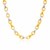 Graduated Oval Link Fancy Necklace in 14k Two-Tone Gold
