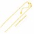 Adjustable Cable Chain in Yellow Finish Sterling Silver (1.80 mm)