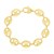 14k Yellow Gold High Polish Lite Puffed Mariner Link Bracelet  (15.00 mm)