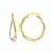 Double Row Entwined Hoop Earrings in 14k Two-Tone Gold