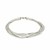 Sterling Silver Multi Strand Polished Chain Bracelet