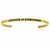 Yellow Stainless Steel Attitude Is Everything Cuff Bracelet
