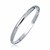 Dome Polished Children's Bangle in 14k White Gold