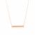 Flat Bar Design Chain Necklace in 14k Rose Gold