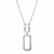 Necklace with Interlocking Rectangles in Sterling Silver