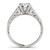 14k White Gold Cathedral Design Single Row Round Diamond Engagement Ring (1 1/4 cttw)