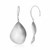 Twist Teardrop Shape Style Drop Earrings in Sterling Silver