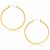 Classic Hoop Earrings in 10k Yellow Gold (40mm Diameter) (1.5mm)