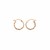 14k Tri Color Gold Three Toned Braided Hoop Earrings(5x15mm)