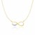 MOM Infinity Style Chain Necklace in 14k Two-Tone Gold