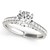 14k White Gold Single Row Prong Set Round Diamond Engagement Ring (1 3/8 cttw)