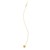 Diamond Cut Heart Disc Necklace in 14K Yellow Gold