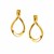 14k Yellow Gold Polished Tear Drop Earrings