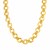 14k Yellow Gold Polished Round Link Necklace