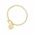 Heart Accent Toggle Bracelet in 14k Yellow Gold (4.80 mm)