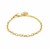 Heart Accent Toggle Bracelet in 14k Yellow Gold (4.80 mm)