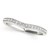 14k White Gold Channel Curved Diamond Wedding Band (1/4 cttw)