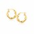 Twist Yellow Gold Hoop Earrings in 14k Gold (5/8 inch)
