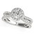 Split Shank Style Round Cut Diamond Engagement Ring in 14k White Gold (1 1/2 cttw)