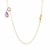 14k Yellow Gold Necklace with Round and Pear-Shaped Amethysts