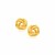 Intertwined Love Knot Stud Earrings in 14k Yellow Gold