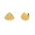 Sea Shell Stud Earrings in 10K Yellow Gold 