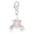 Carriage Enameled Charm in Sterling Silver