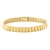 14k Yellow Gold Diamond Shaped Tile Length Bracelet (7.10 mm)