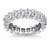 Classic Common Prong Princess Cut Diamond Eternity Ring in 14k White Gold