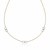 Polished Infinity Station Necklace in 14k Two-Tone Gold