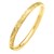 Engraved Medium Bangle in 14K Yellow Gold (6.20 mm)