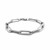 14K White Gold Extra Wide Paperclip Chain Bracelet (6.10 mm)