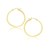 Classic Hoop Earrings in 10k Yellow Gold (2x25mm)