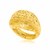 Mesh Motif Dome Style Ring in 14k Yellow Gold
