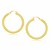 Classic Hoop Earrings in 14k Yellow Gold (4x40mm)