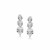 Diamond Embellished Graduated Marquis Drop Earrings in Rhodium Plated Sterling Silver (.11 ct t.w.)