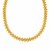 Oval Link Necklace with Link Details in 14k Yellow Gold
