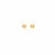 Round Shiny Stud Earrings in 14k Yellow Gold (4.0 mm)