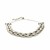Adjustable Textured Braided Chain Bracelet in Sterling Silver