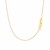 14k Yellow Gold Polished Moon Necklace with Diamond