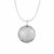 Textured Round Disc Pendant in Sterling Silver