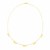 14k Yellow Gold Necklace with Circle Dangle Stations