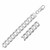 Classic Rhodium Plated Curb Chain in 925 Sterling Silver (13.60 mm)