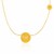 14k Yellow Gold Necklace with Round