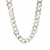 Classic Rhodium Plated Curb Chain in 925 Sterling Silver (9.5mm)