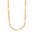 Flat Oval Link Chain Necklace in 14K Yellow Gold