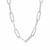 14K White Gold Wide Paperclip Chain (6.10 mm)