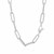 14K White Gold Wide Paperclip Chain (6.10 mm)