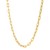 14k Yellow Gold Oval Domed Paperclip Chain Necklace (5.30 mm)