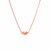 14k Rose Gold Chain Necklace with Polished Knot